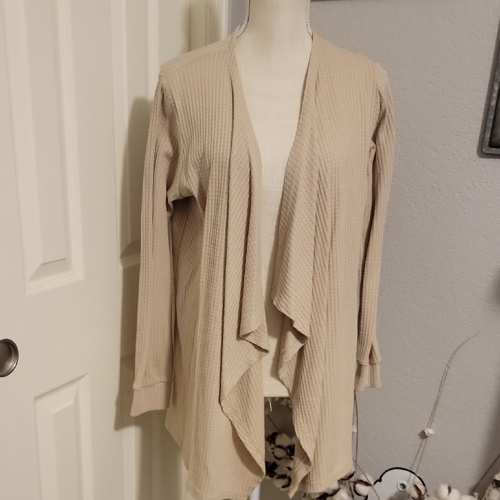 Women's Cream Waterfall Tunic